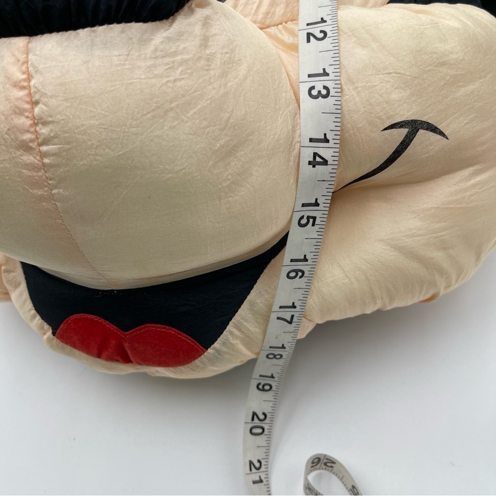 Vtg Nylon Mickey Mouse Head Plush Pillow Face Large Stuffed Toy 18” Kids Bedroom - Picture 8 of 10
